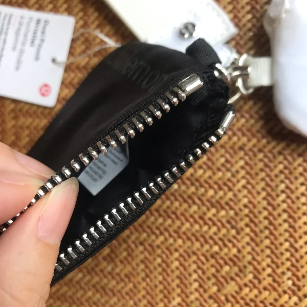 lululemon athletica White Strap with Black and White Key Pouches